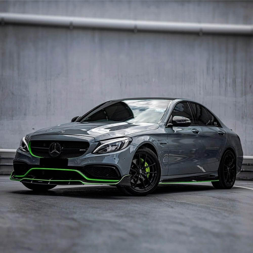 Mercedes-Benz wrapped in TeckWrap Gloss Amazon Grey vinyl wrap
