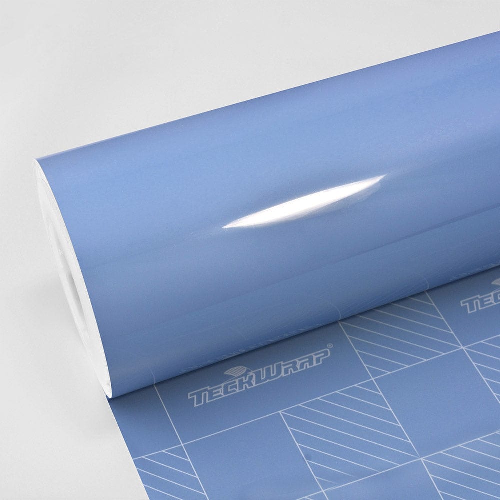 China Blue Gloss Vinyl Wrap roll