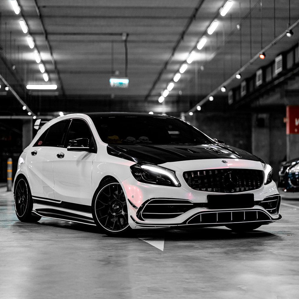 car wrapped in Creamrose Pearl gloss vinyl wrap