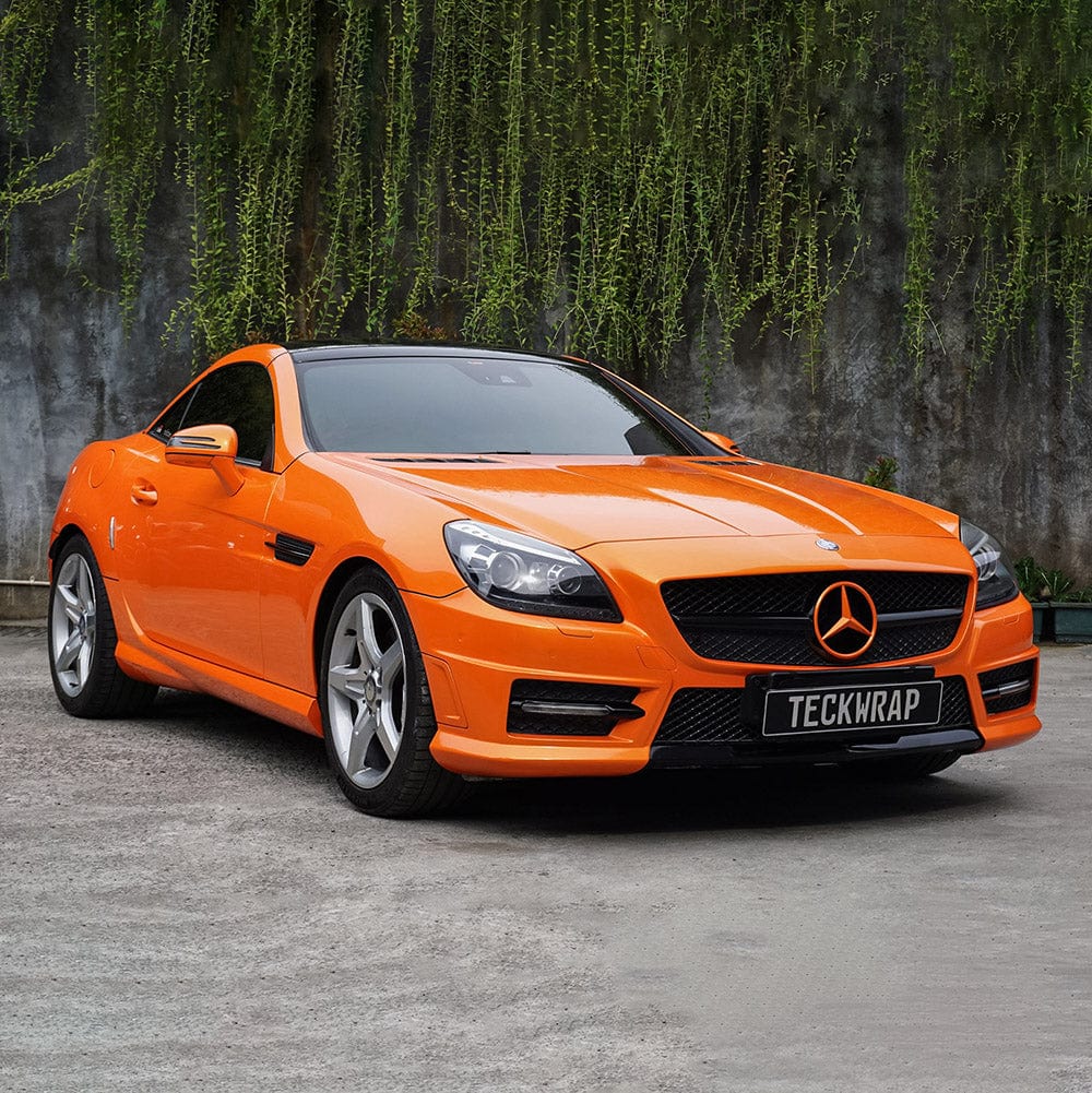 Mercedes-Benz Wrapped with TeckWrap Deep Orange (RB19-HD) Gloss Vinyl - Premium Gloss Shine