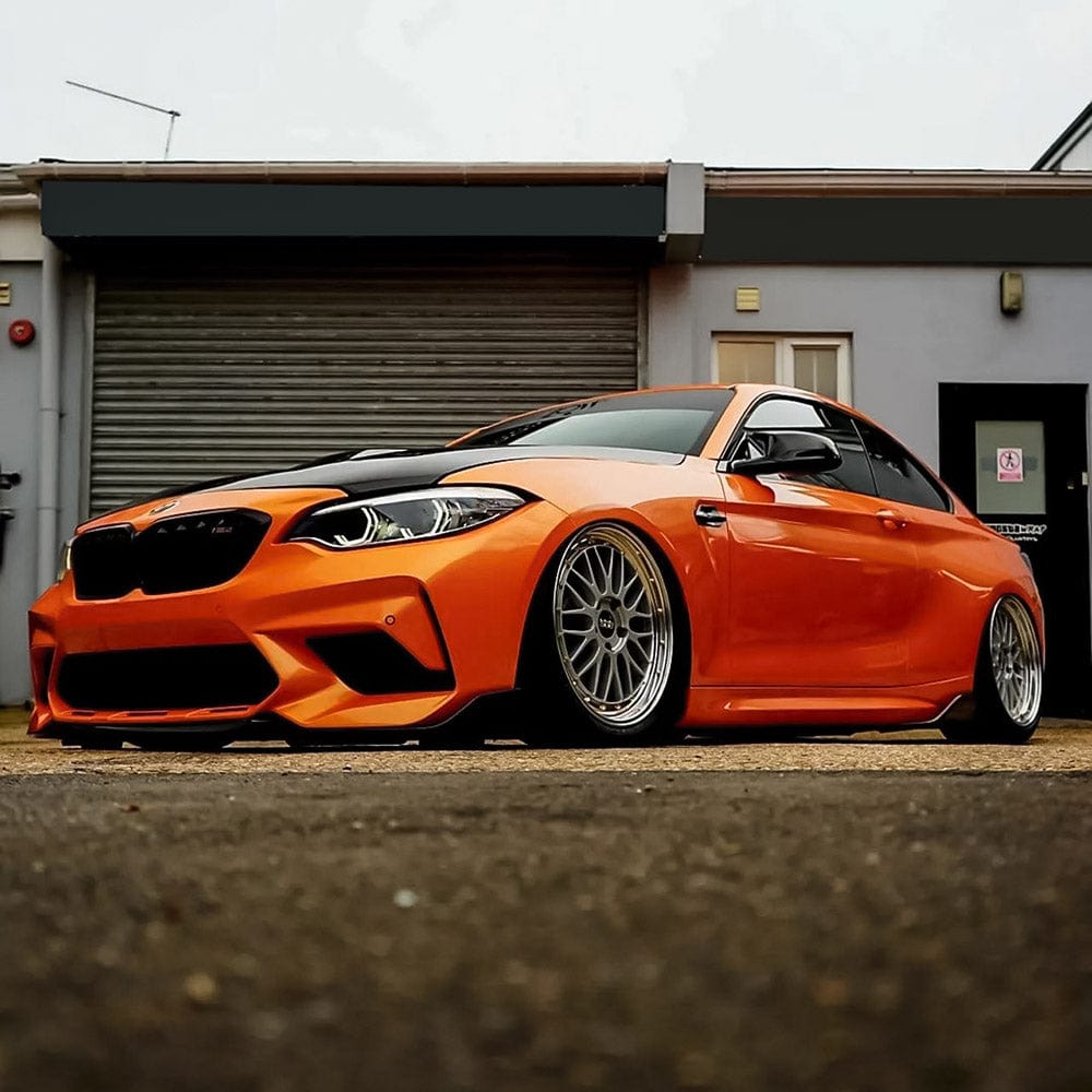 BMW Wrapped in Deep Orange (RB19-HD) Gloss Vinyl Wrap from TeckWrap - Stunning, Glossy Visual Appeal