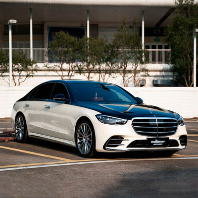 Mercedes-Benz wrapped in Ivory Cream Gloss Vinyl
