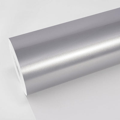 Gloss Metallic Dolomite Silver Vinyl Wrap