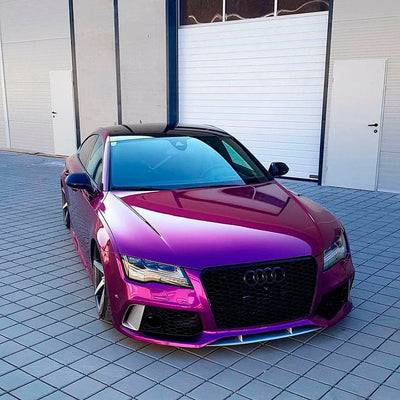 Audi Featuring Passionate Purple Gloss Vinyl Wrap