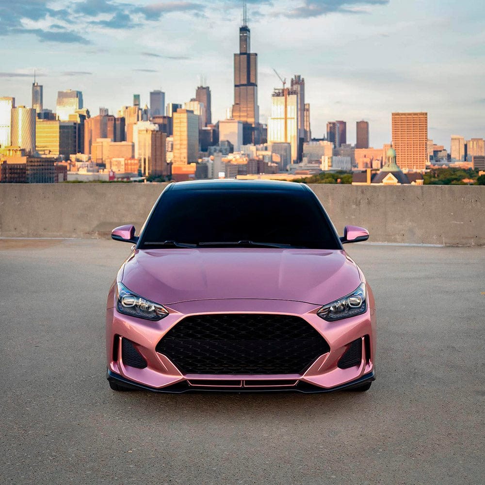 Hyundai  wrapped in glossy TeckWrap Pink Gold vinyl