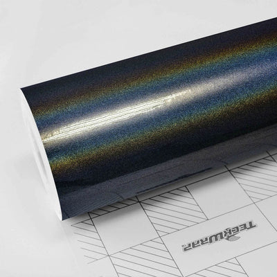 Roll of Gloss Rainbow Vortex Vinyl Wrap