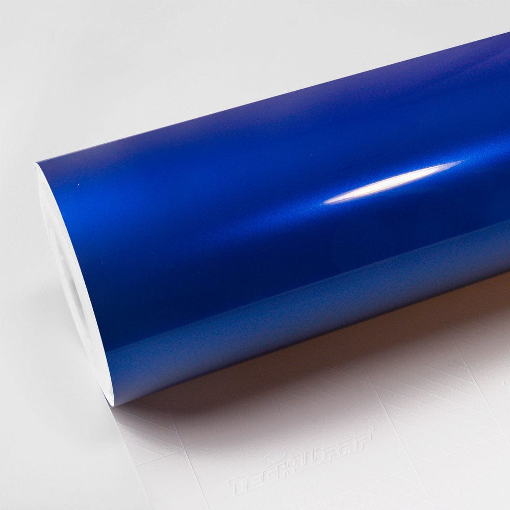 Roll of Royal Blue Gloss Vinyl Wrap