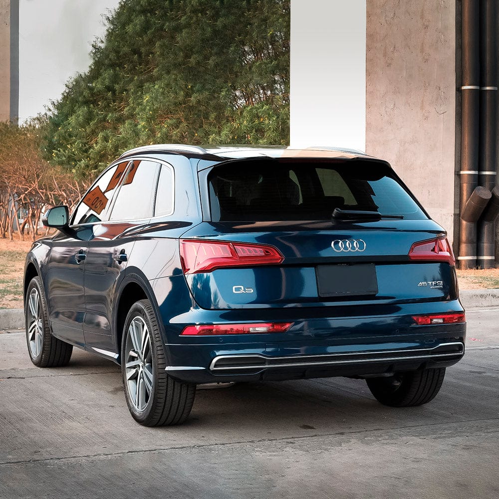 Audi SUV Rear View with Space Blue Gloss Vinyl