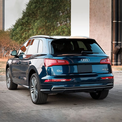 Audi SUV Rear View with Space Blue Gloss Vinyl