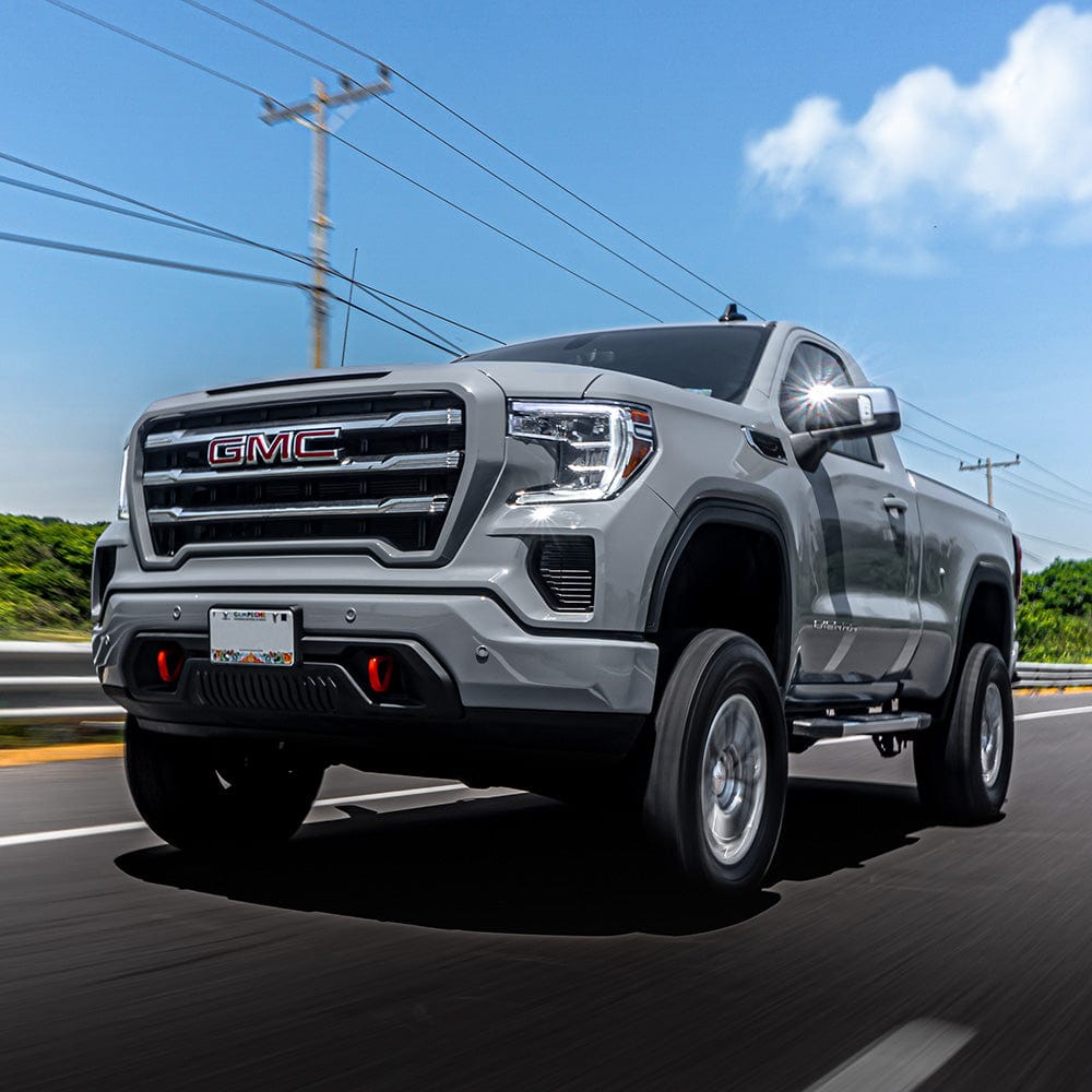 GMC truck in Glossy True Nardo Grey vinyl