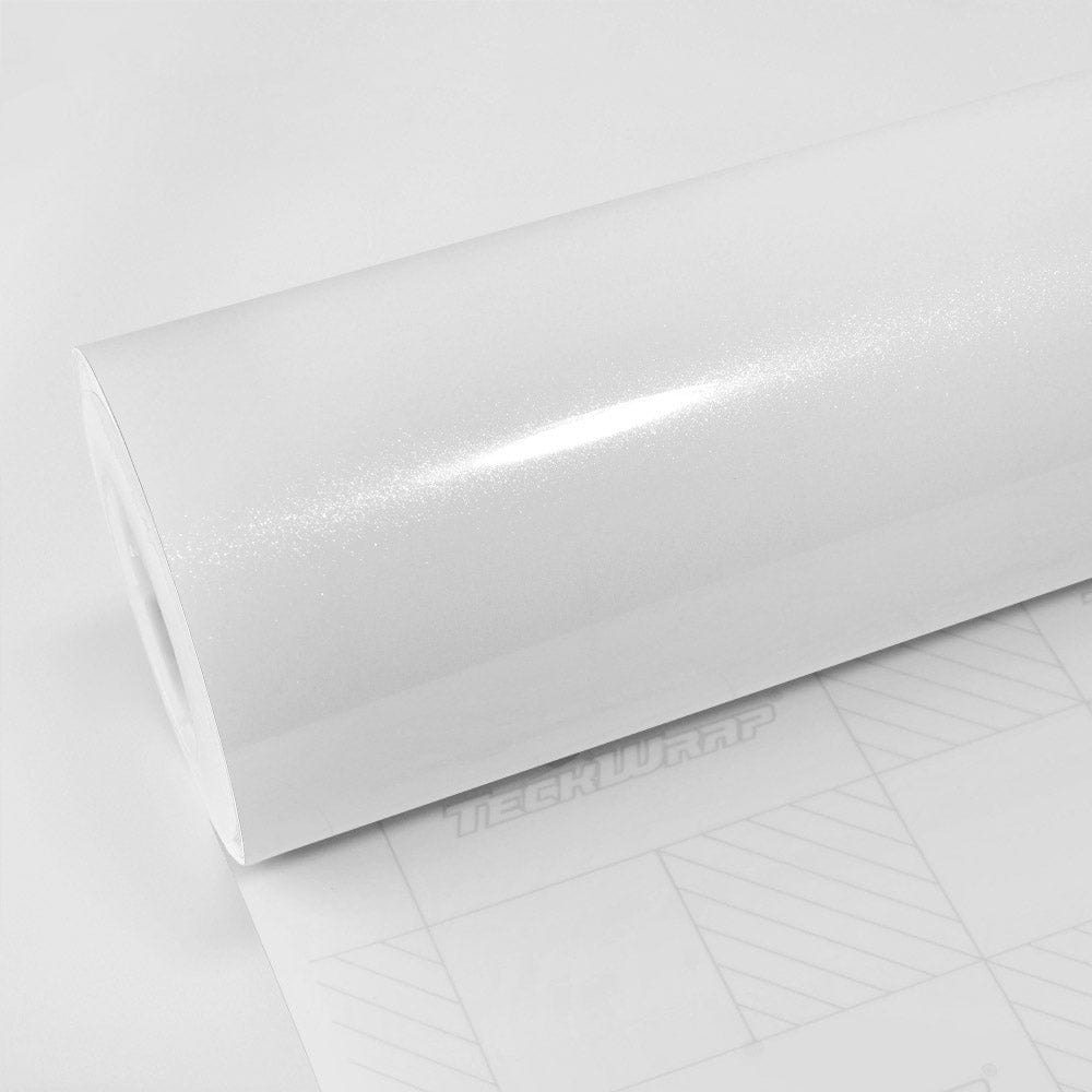 High Gloss Metallic Diamond White Vinyl Wrap