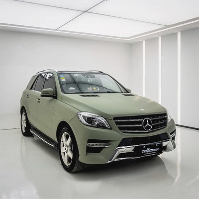 Mercedes-Benz SUV wrapped in  Matte Lizard Grey vinyl