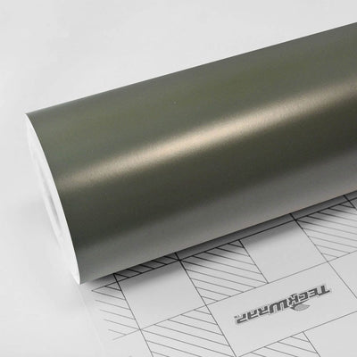 Roll of Piniengruen Pearl Matte Vinyl Wrap