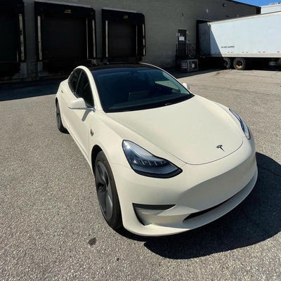 elegantly wrapped in Vanilla Cream Matte Vinyl