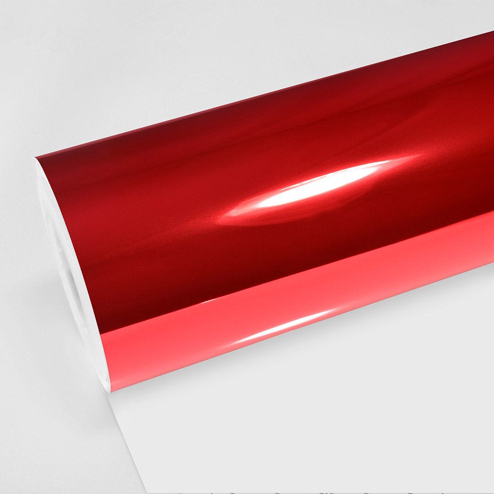 Chrome Cherry Red Vinyl Wrap