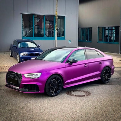 Audi featuring Concord Grape Satin Vinyl Wrap
