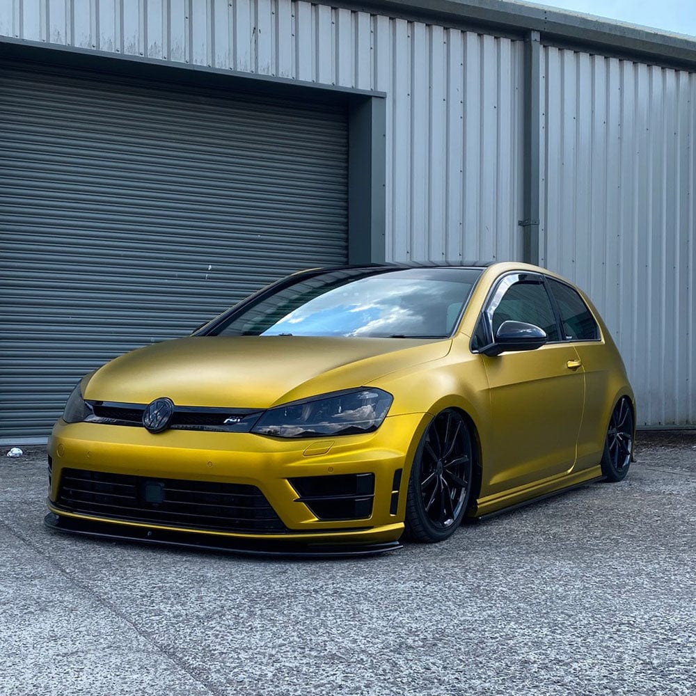 Volkswagen wrapped in Golden Yellow Satin Vinyl
