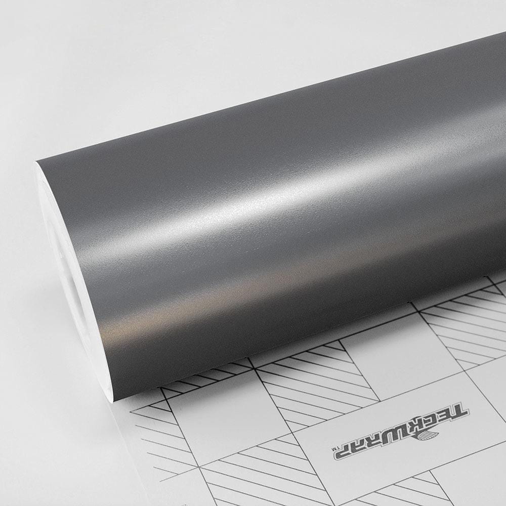 Gunmetal Grey satin vinyl wrap roll