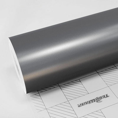 Gunmetal Grey satin vinyl wrap roll