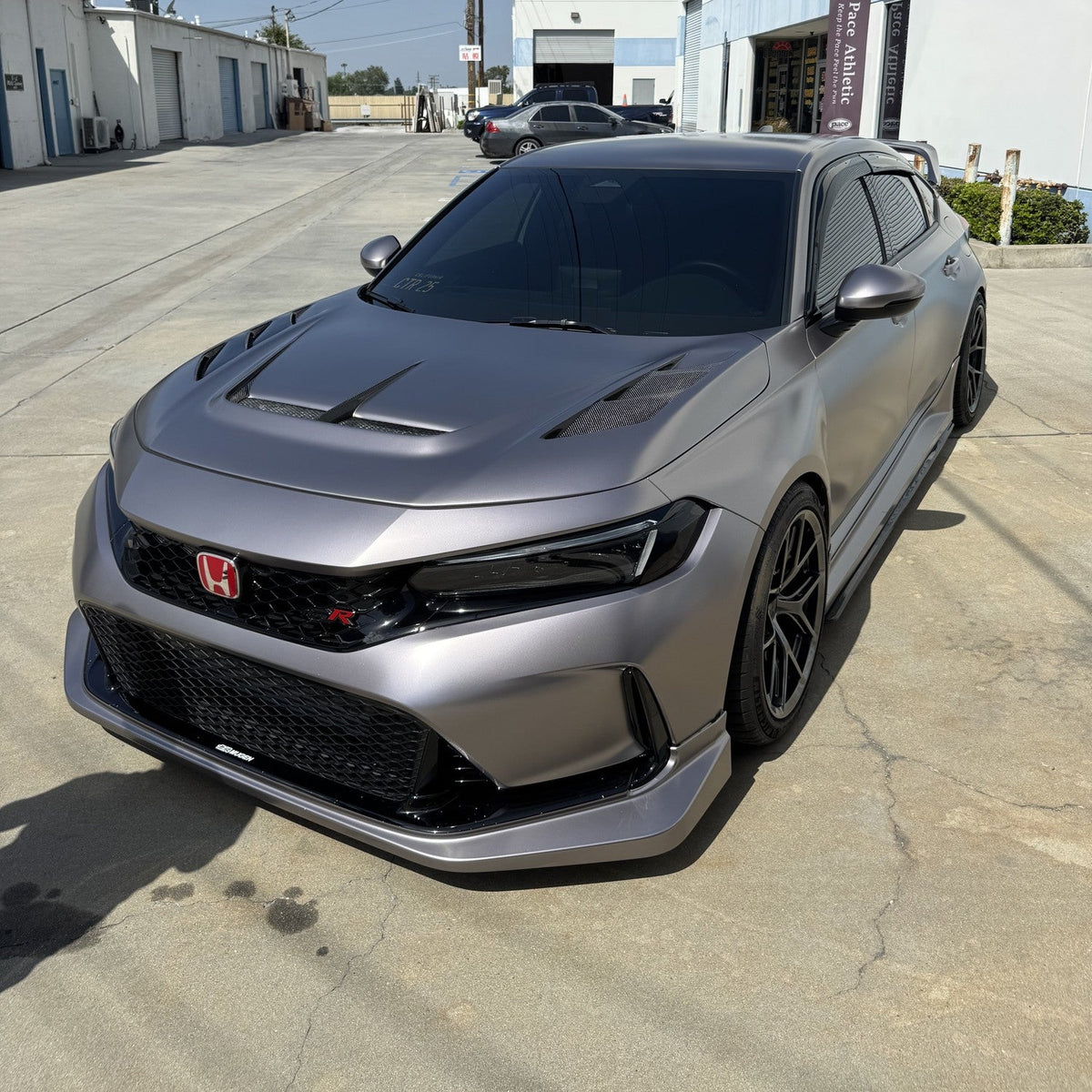 Satin Gunsmoke Grey Vinyl Wrap