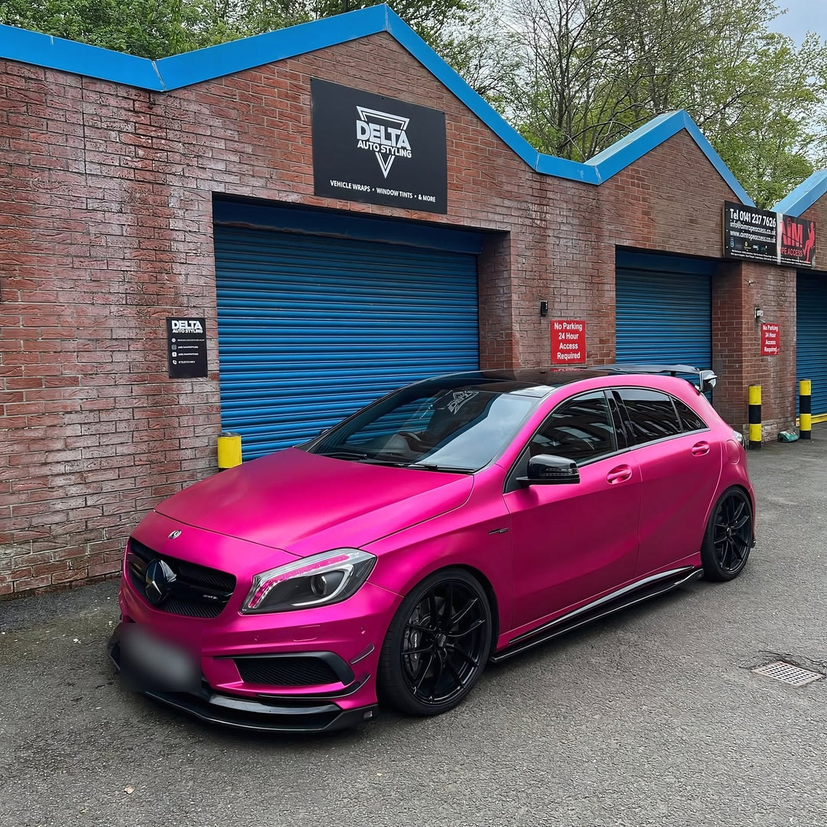 Satin Hot Pink Vinyl Wrap