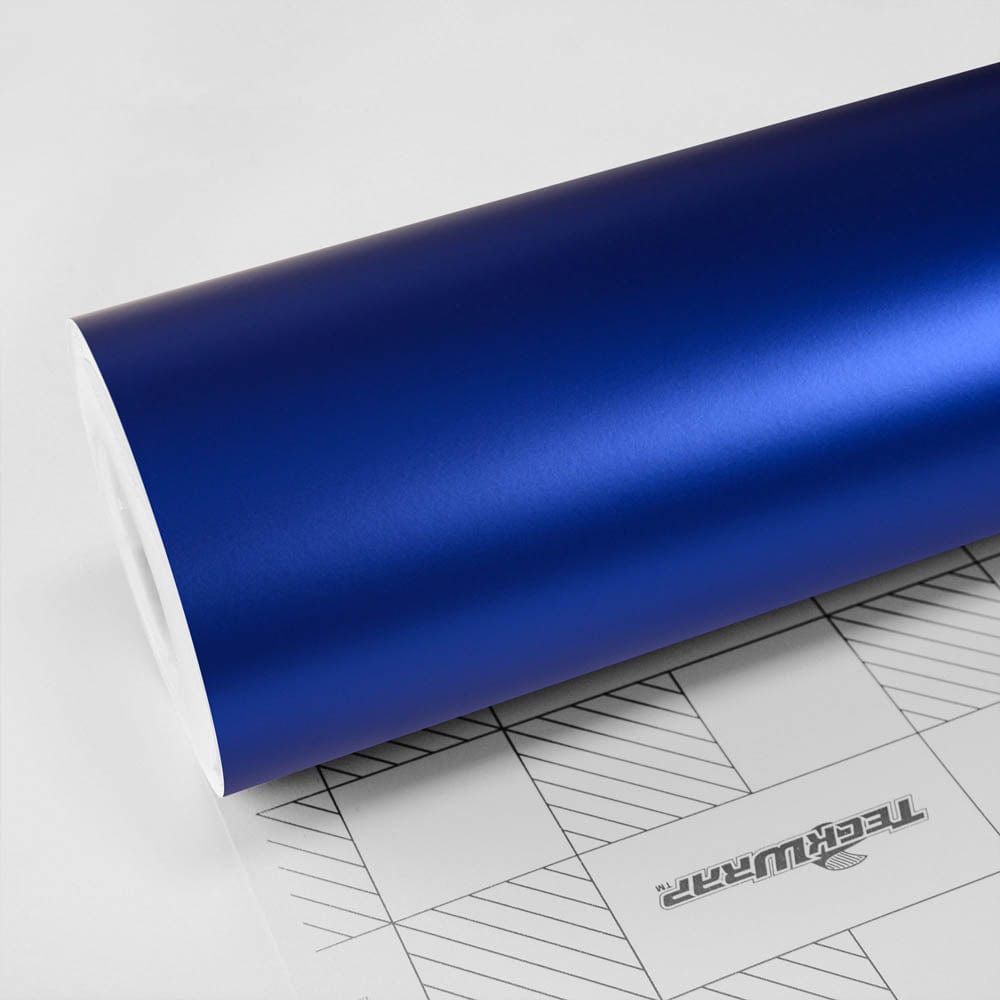 Velvet Blue Satin Vinyl Wrap Roll