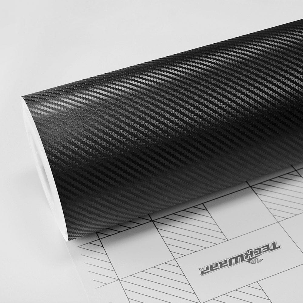 Close-up of Noir Black Carbon Vinyl Wrap
