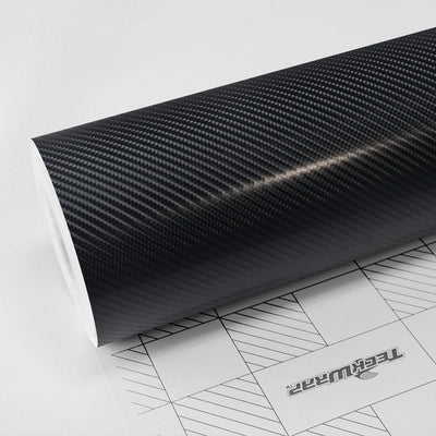 Pitch Black Carbon structured vinyl wrap