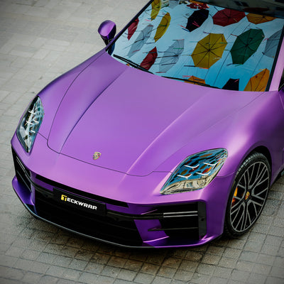 Satin Metallic Deep Lavender Vinyl Wrap